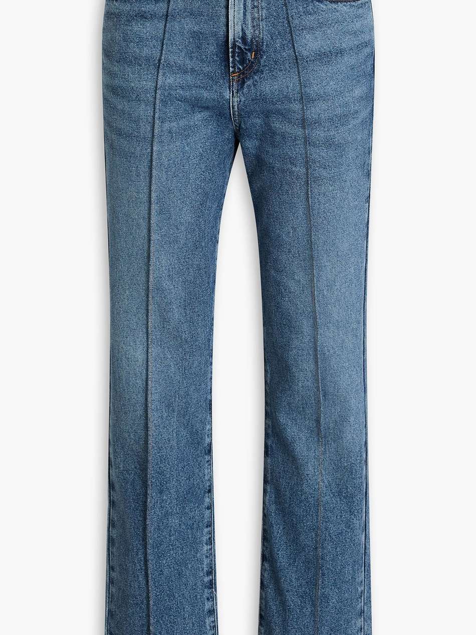 martin high-rise straight-leg jeans