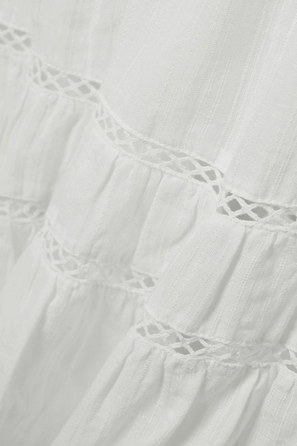 MARANT ÉTOILE Latifa crochet-trimmed cotton-blend voile maxi dress
