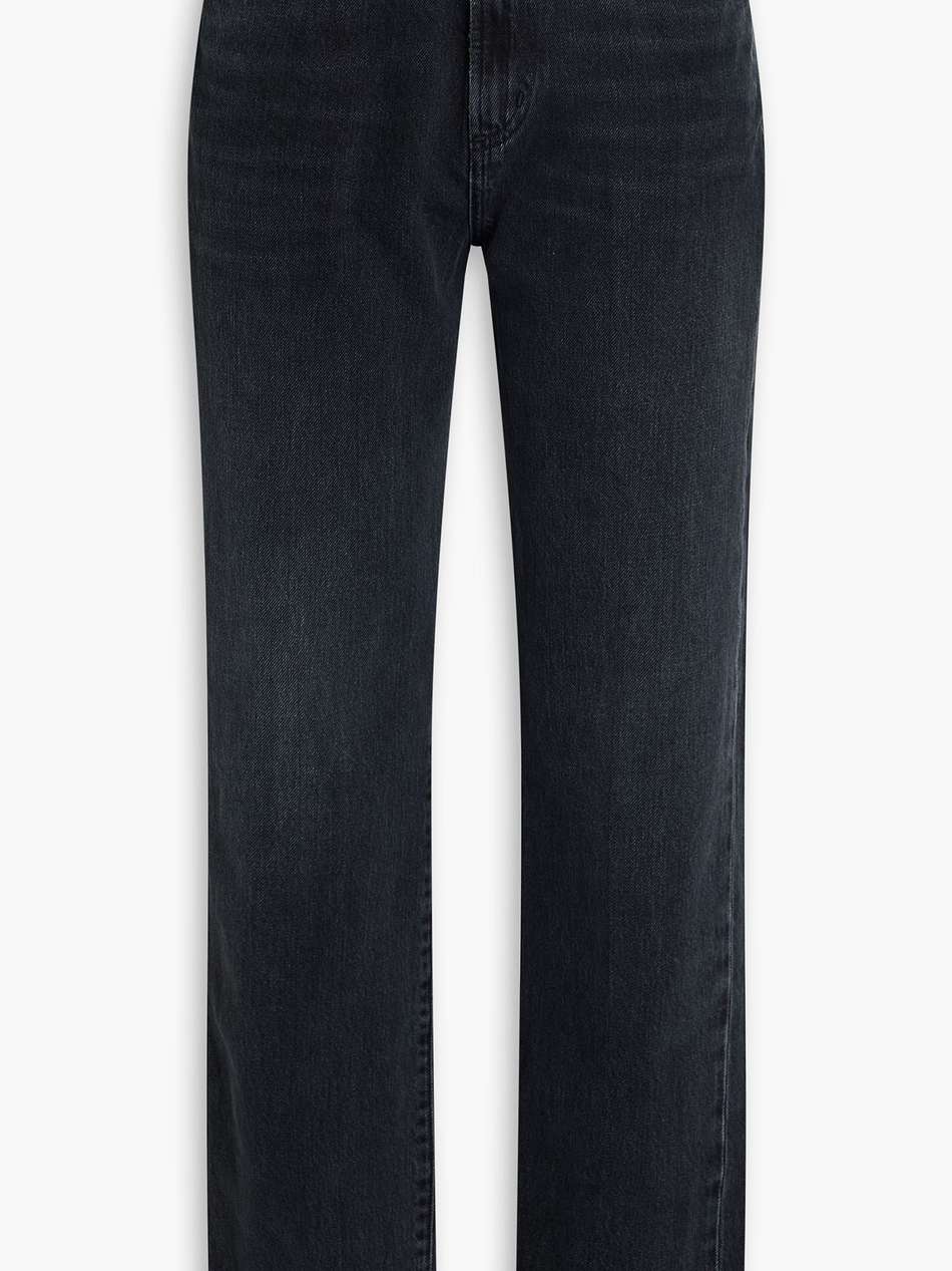 martin high-rise straight-leg jeans