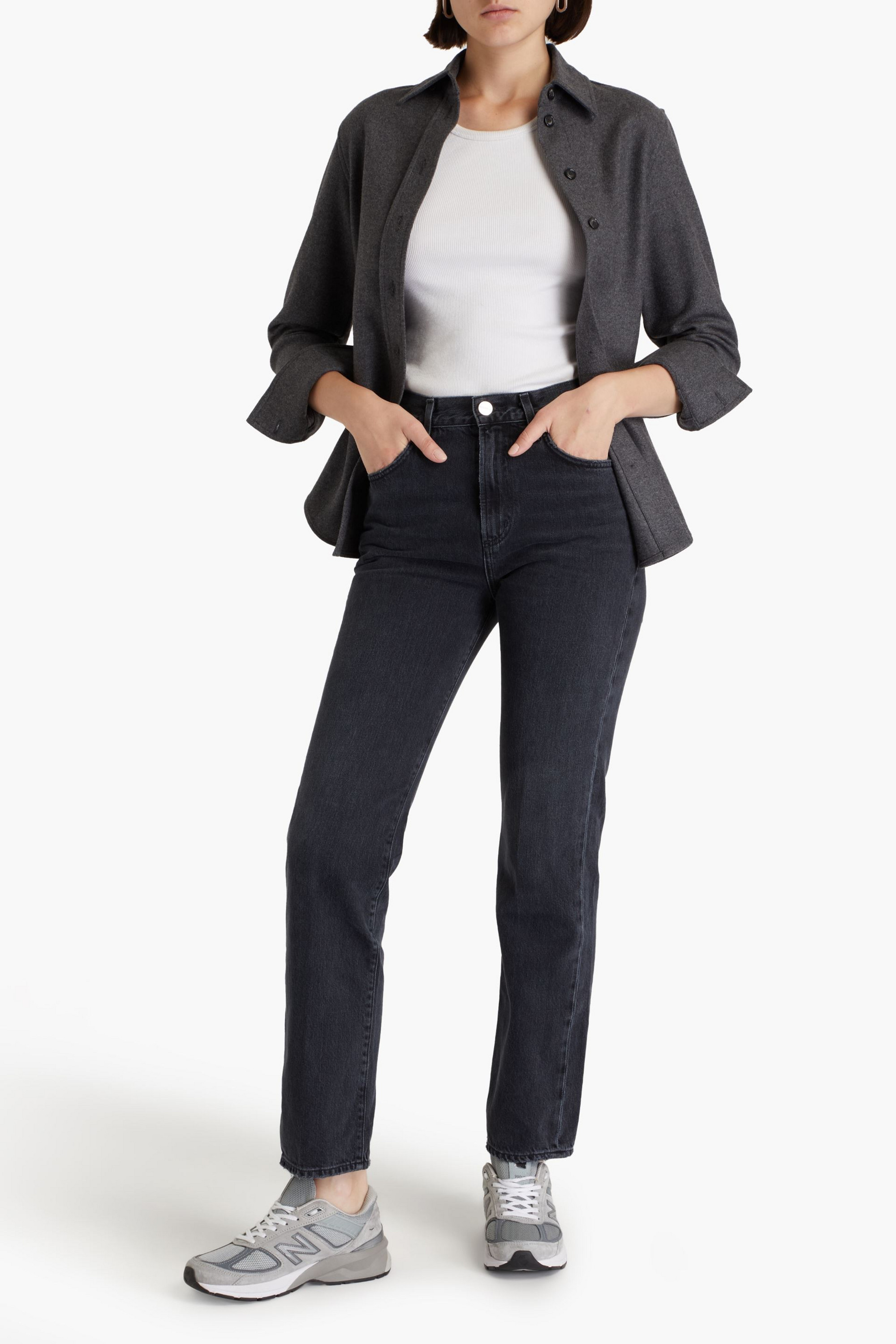 GOLDSIGN Martin high-rise straight-leg jeans