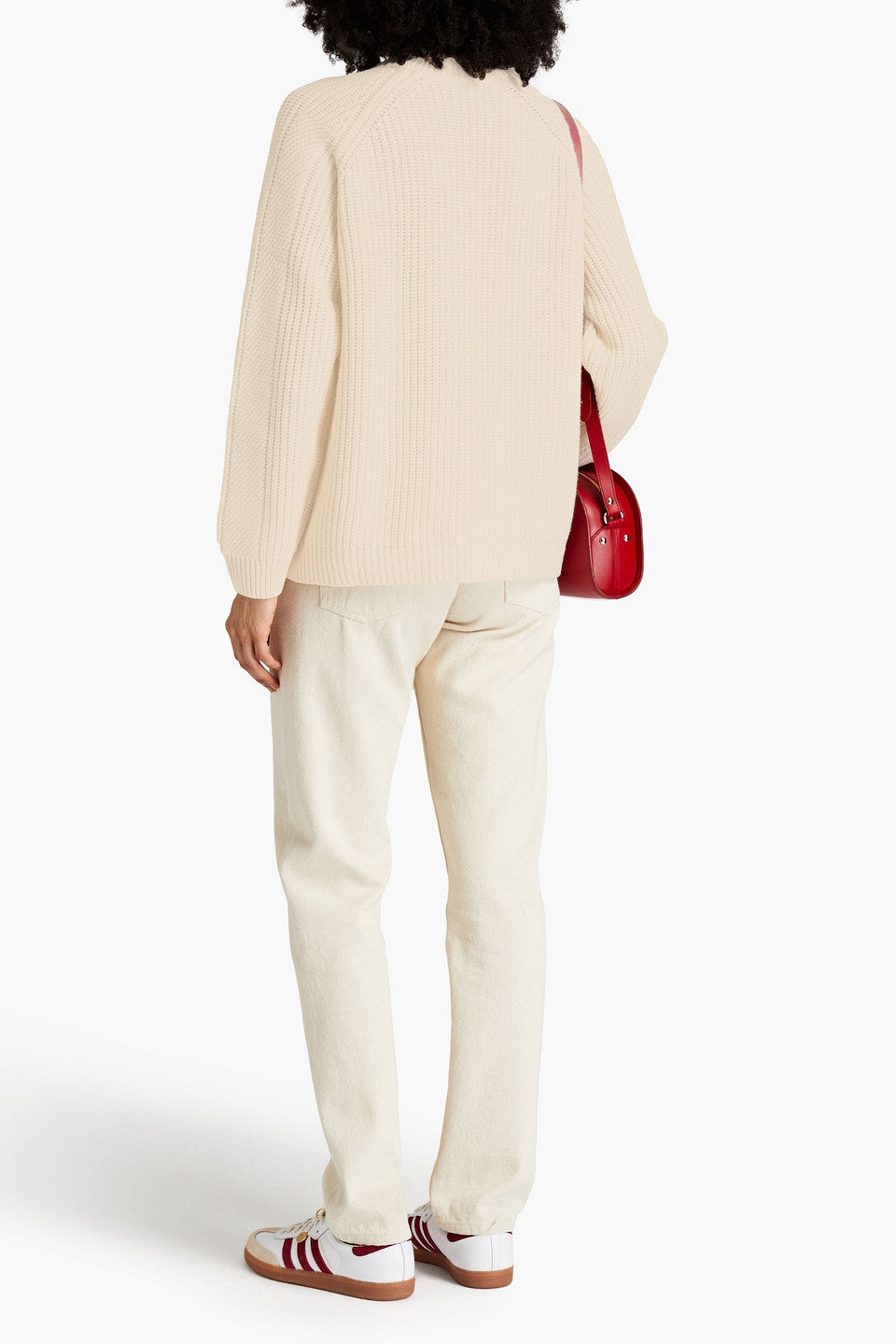 NAADAM RIBBED WOOL AND CASHMERE-BLEND SWEATER