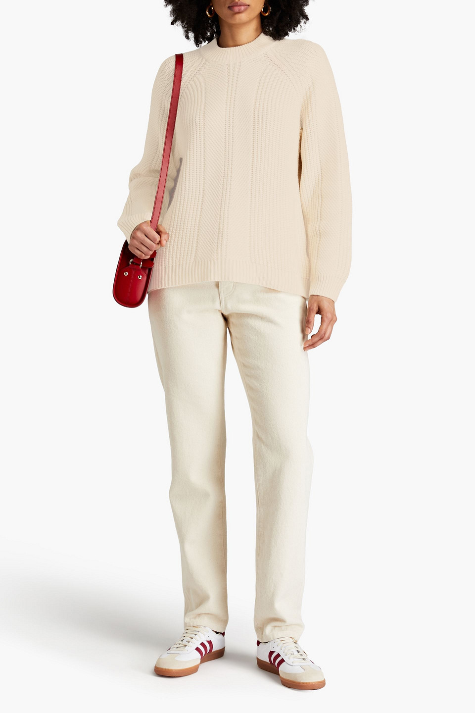 NAADAM RIBBED WOOL AND CASHMERE-BLEND SWEATER