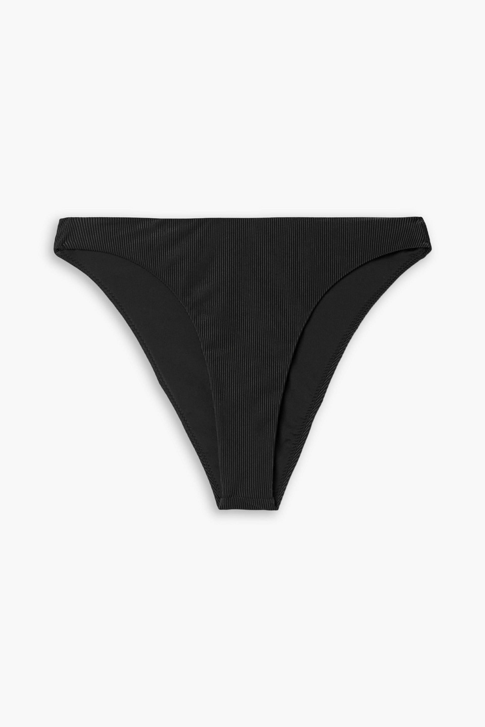 Good American Better Cheeky Ribbed Bikini Briefs In Black