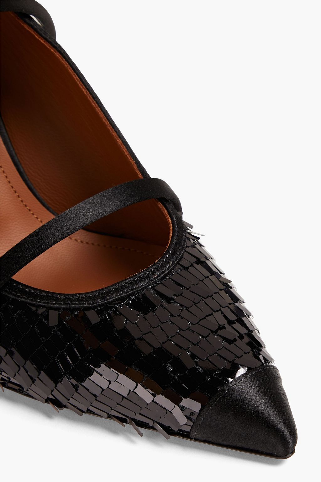 MALONE SOULIERS Maureen 70 sequined mesh mules