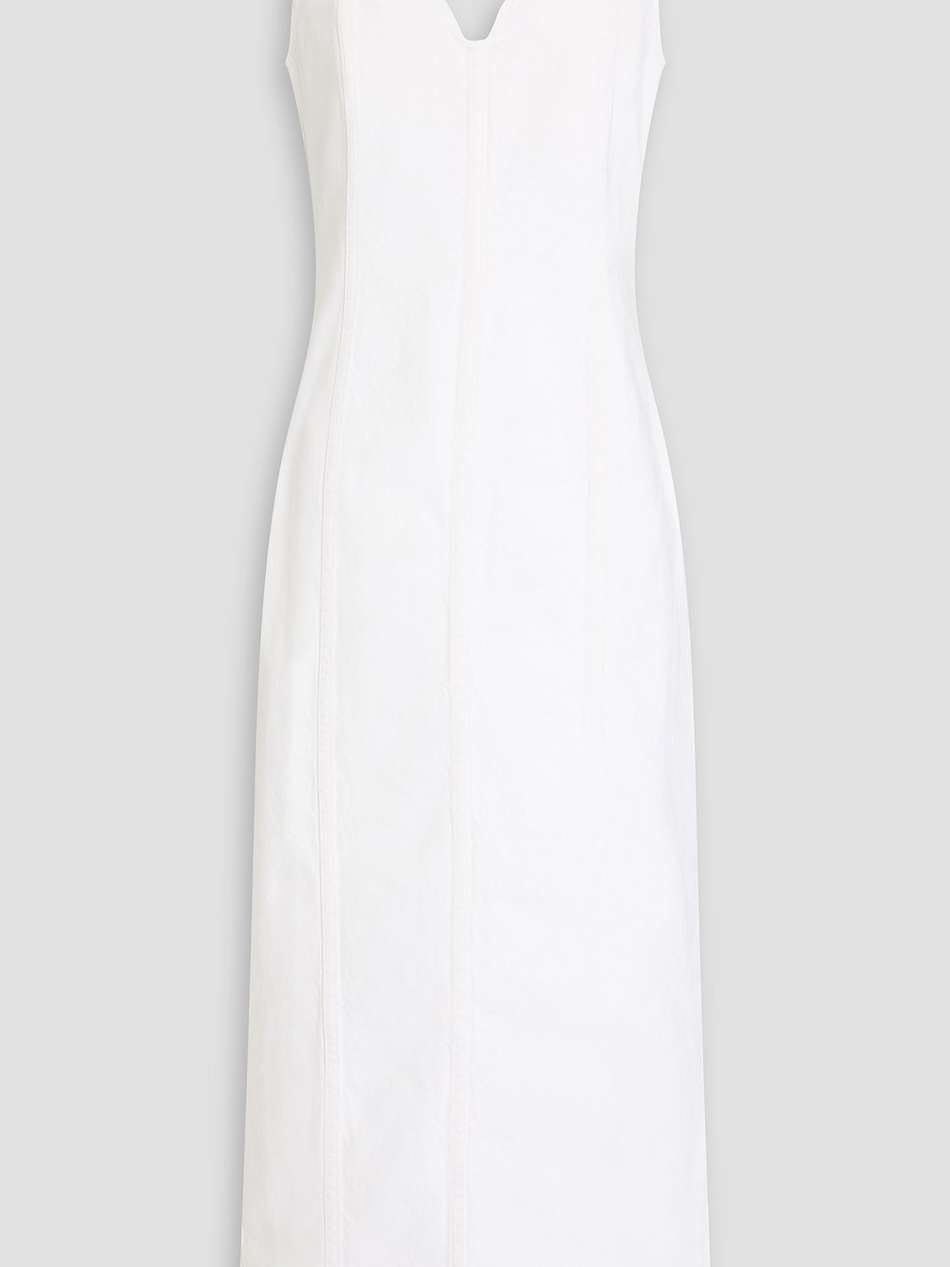 indya denim midi dress