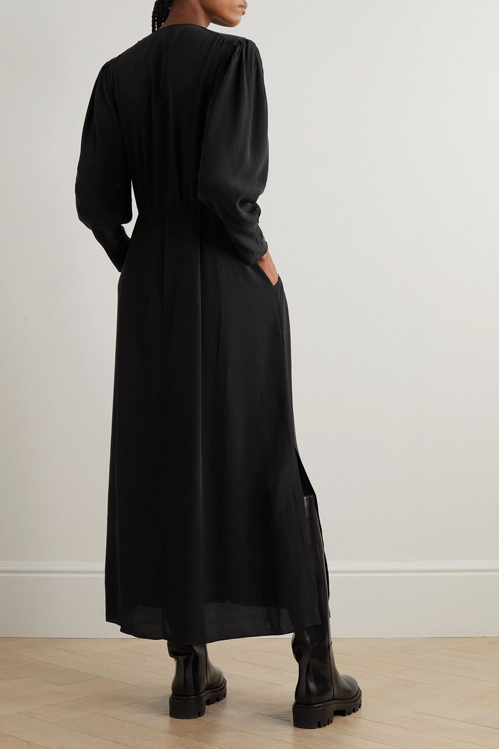 MARANT ÉTOILE Ezinia cupro maxi dress