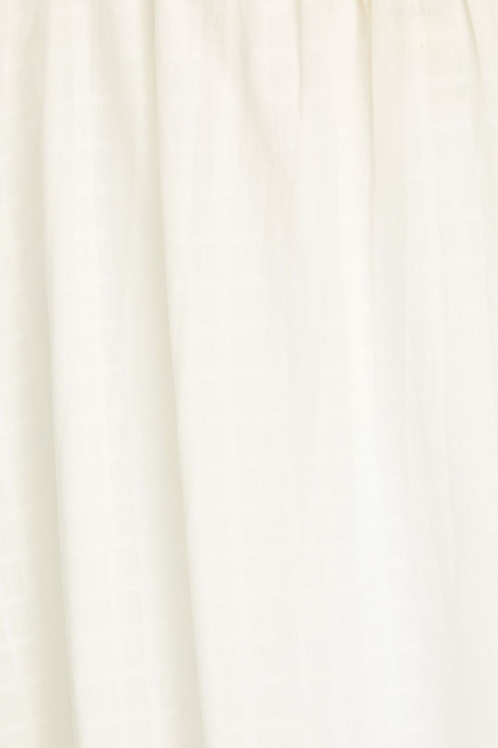 MARA HOFFMAN Lexi checked cotton-jacquard midi dress