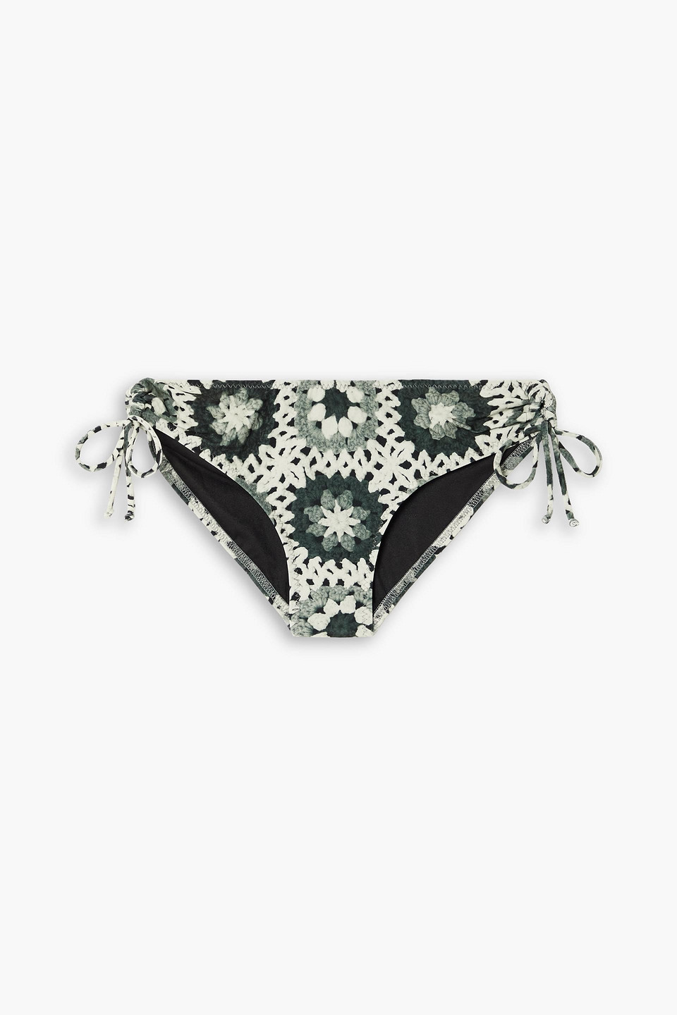 Norma Kamali Jason Printed Bikini Briefs In Neutral