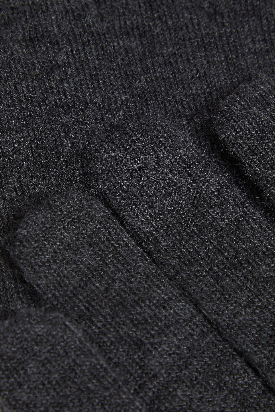  Brunello Cucinelli - Handschuhe Aus Einer Kaschmirmischung - Grau - M 
