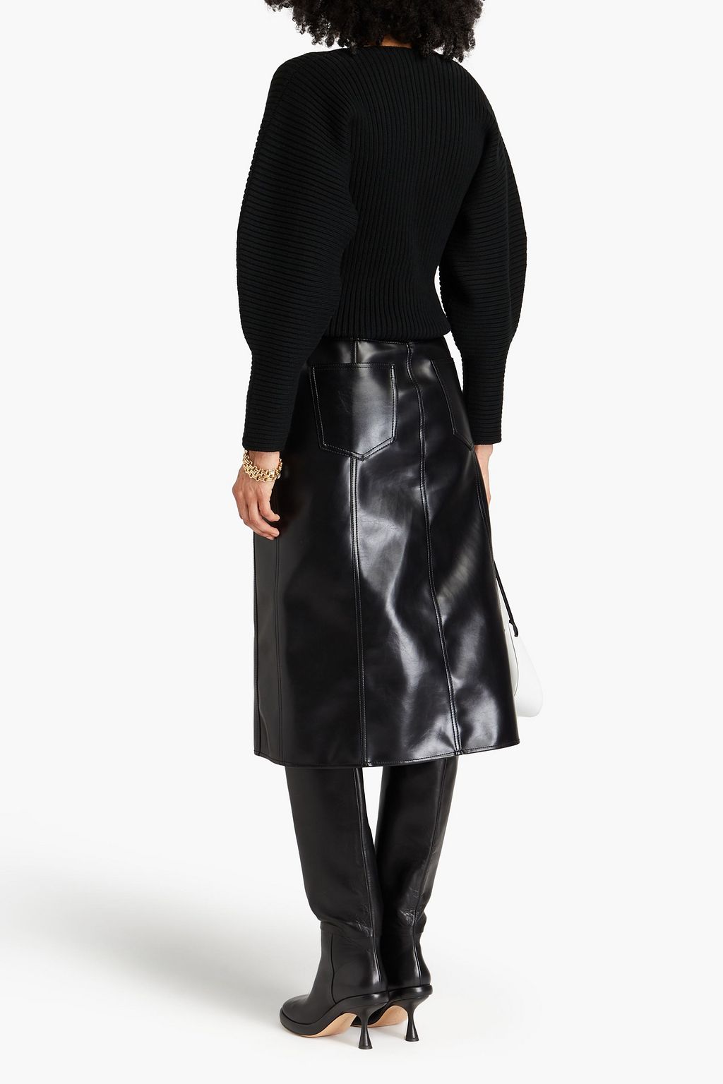 MARA HOFFMAN Ribbed cotton-blend sweater