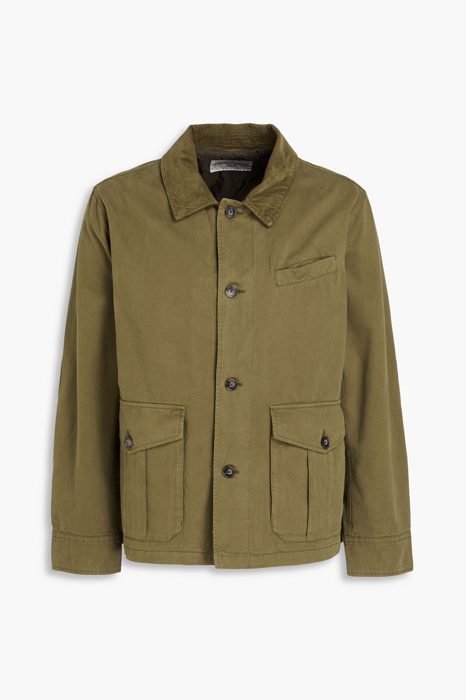 Officine Generale Cotton-twill Field Jacket In Army Green