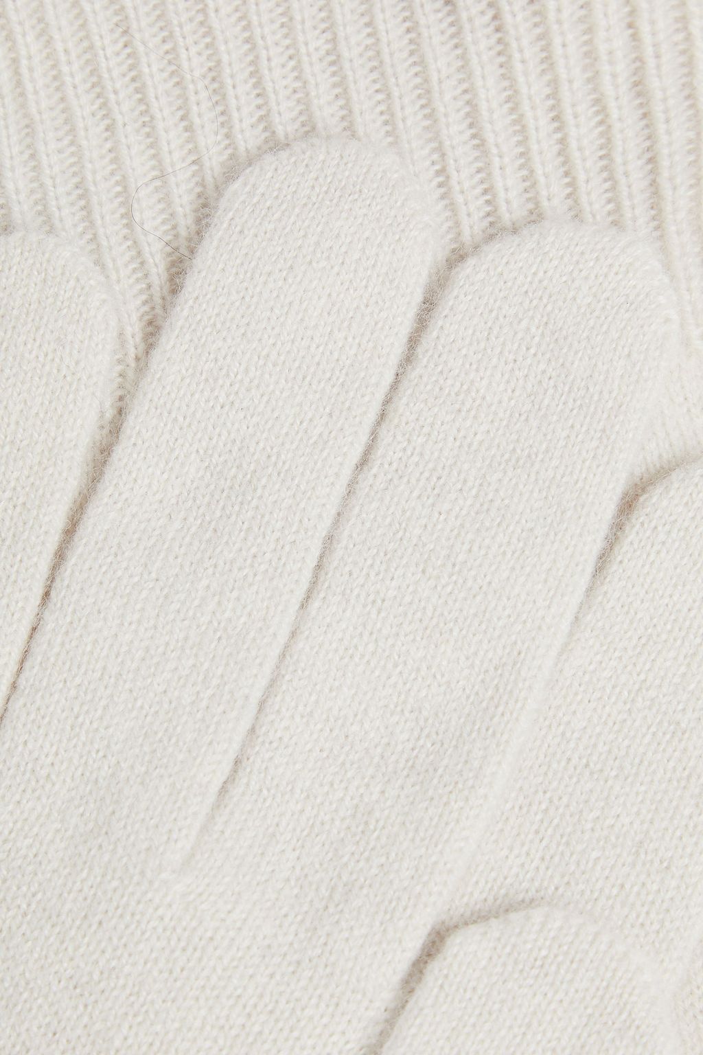 BRUNELLO CUCINELLI Bead-embellished metallic cashmere gloves