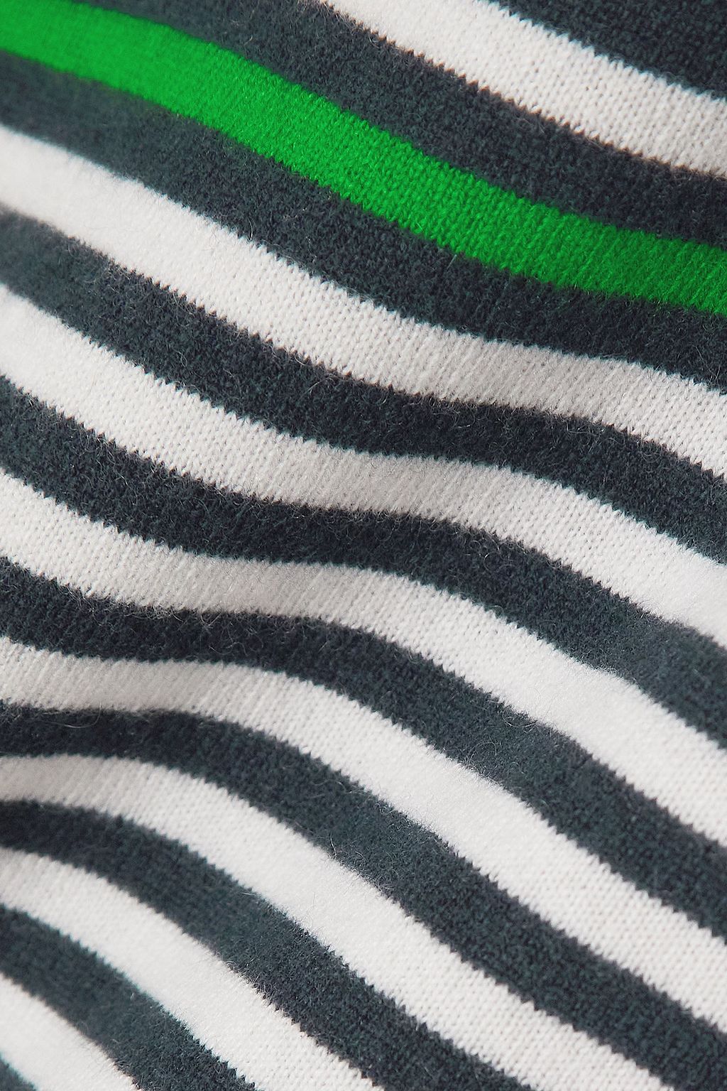 ARCH4 Lima striped cashmere polo top