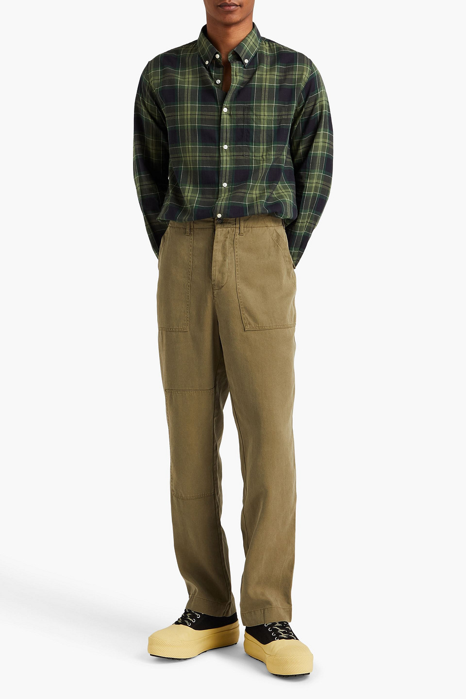 OFFICINE GENERALE LYOCELL-GABARDINE PANTS