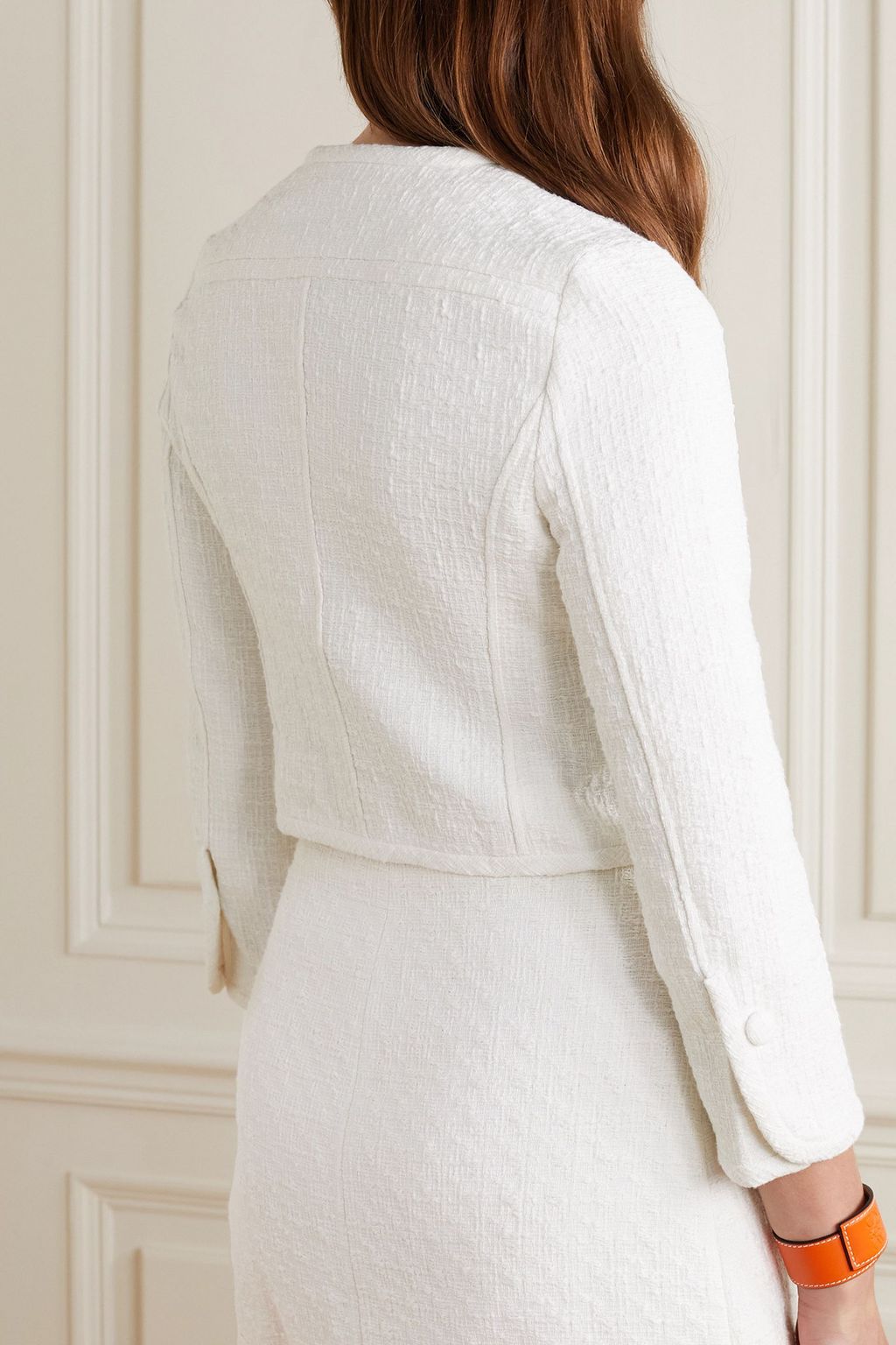 PROENZA SCHOULER PSWL Cropped cotton-tweed jacket