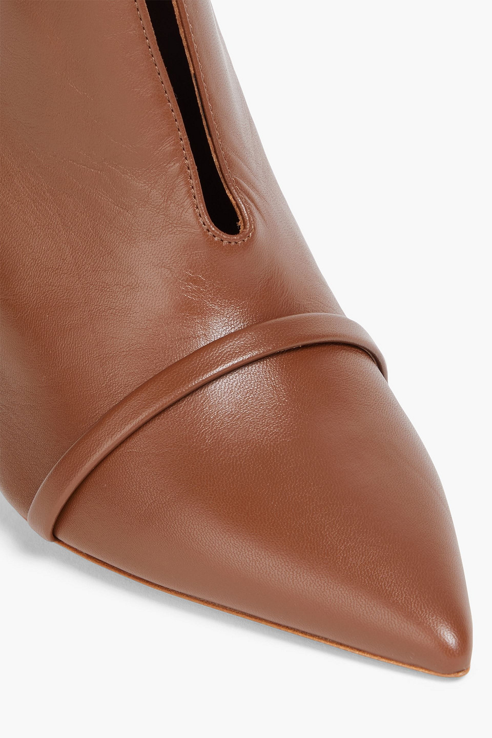 Shop Malone Souliers Cora 85 Leather Ankle Boots In Dark Brown