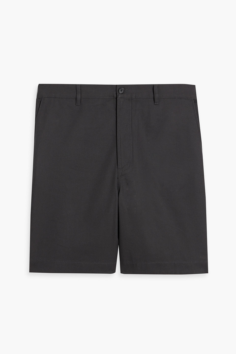 Acne Studios Cotton-blend Twill Shorts In Dark Gray