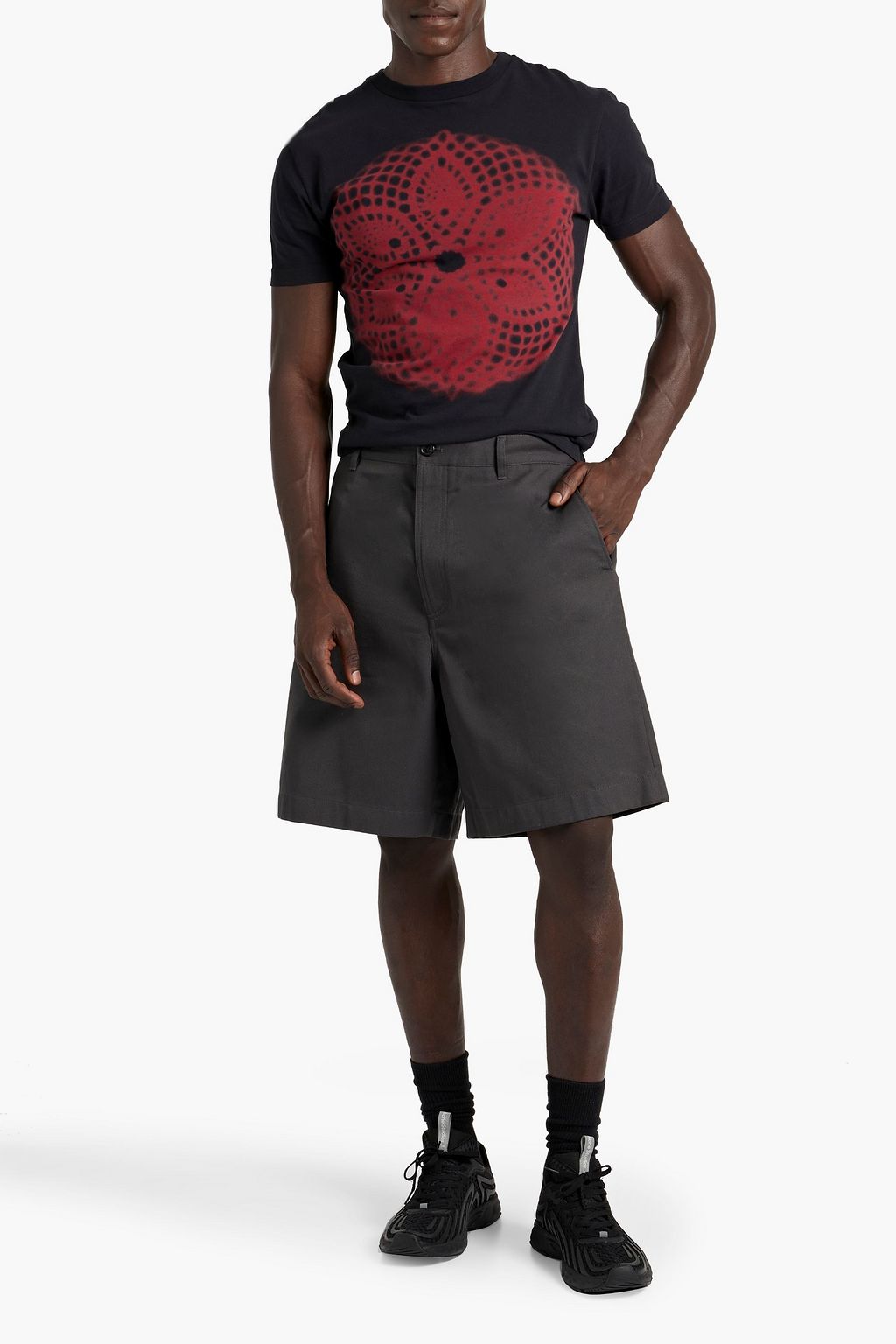 ACNE STUDIOS Cotton-blend twill shorts