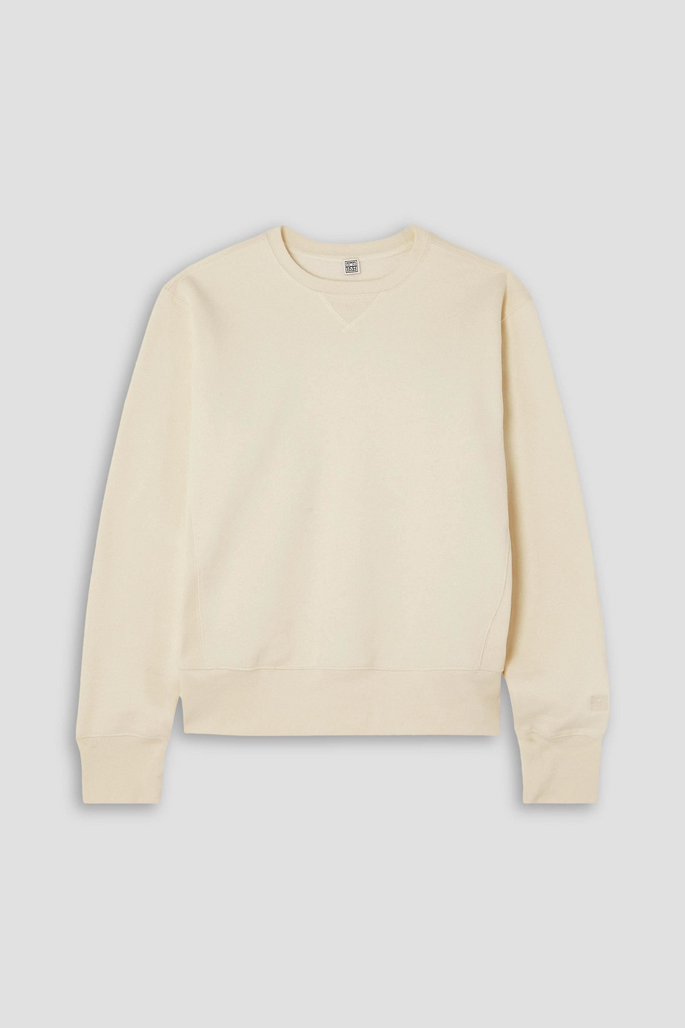 Totême Organic Cotton-jersey Sweatshirt In Ivory