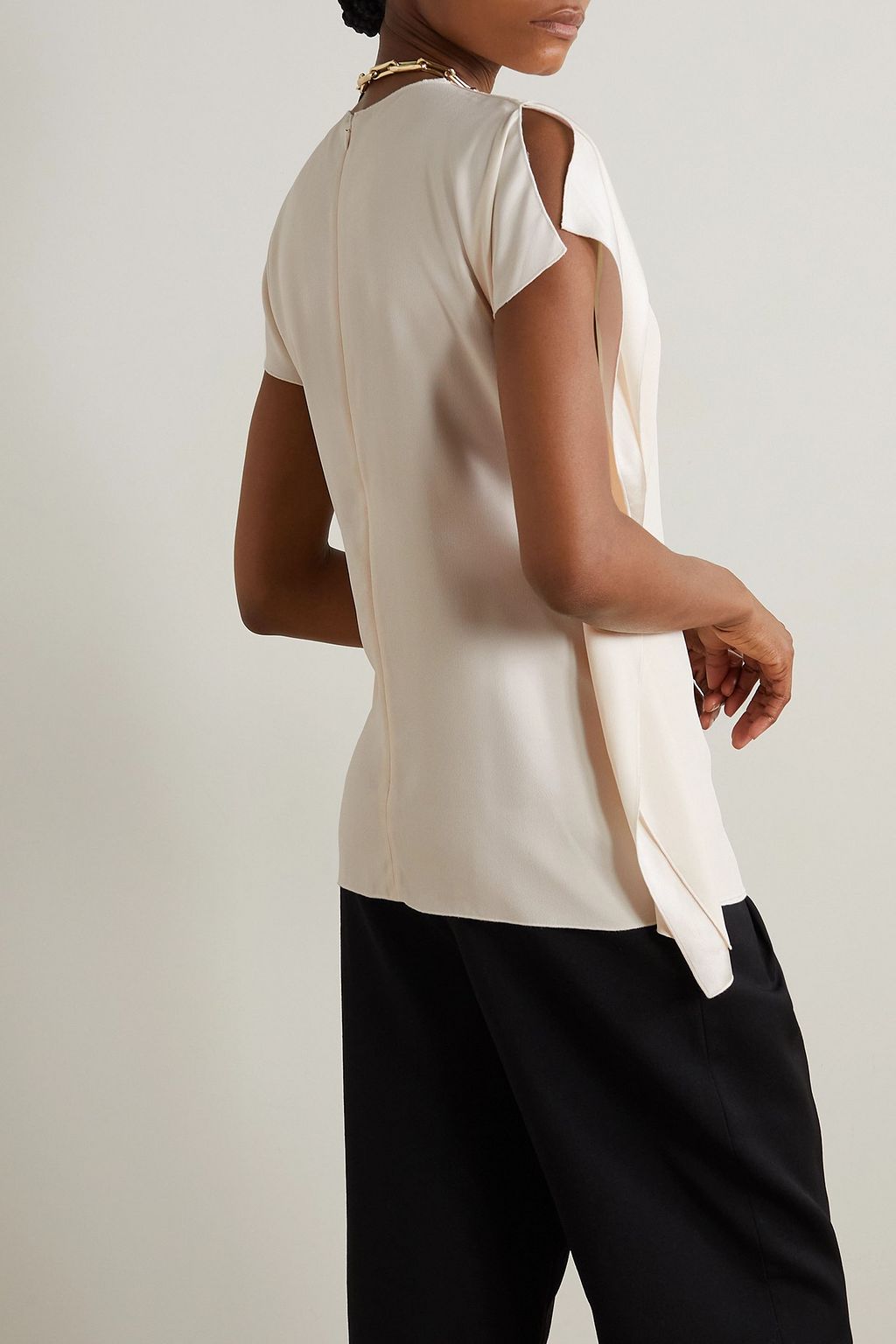 TOTEME Draped crepe top