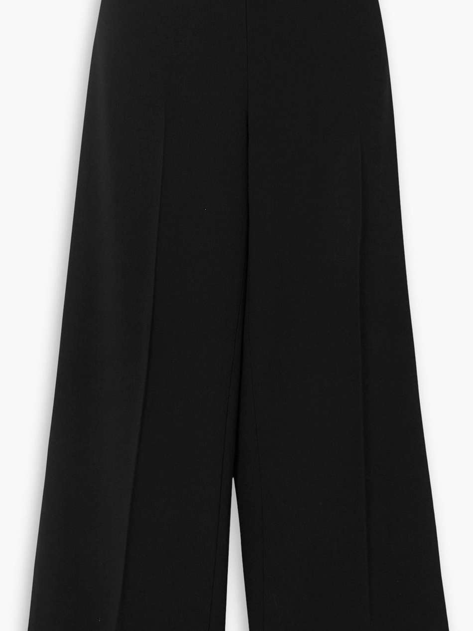 clean crepe straight-leg pants