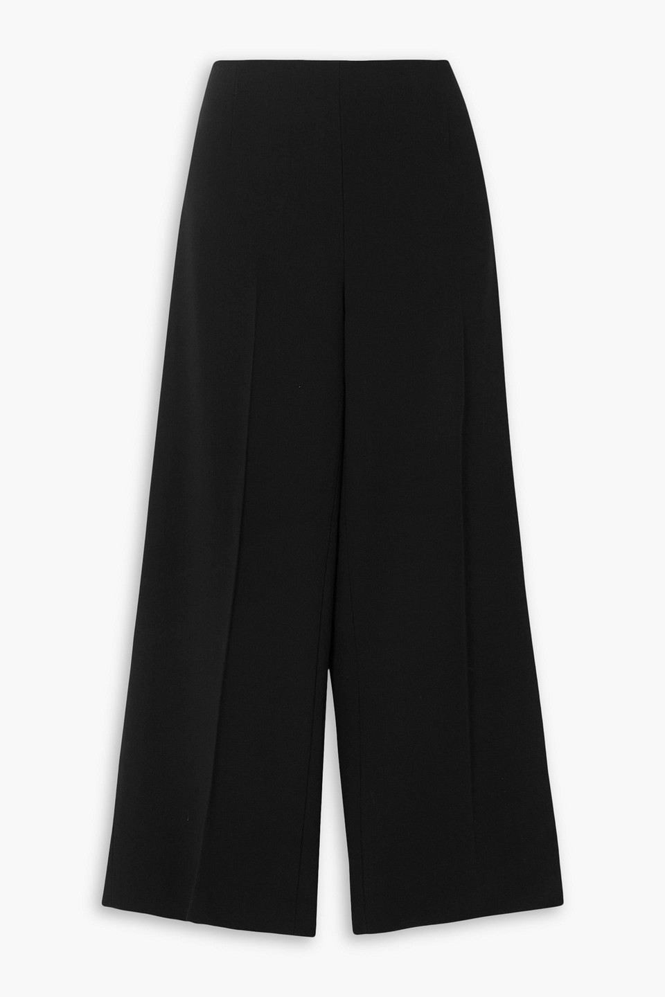Totême Clean Crepe Straight-leg Pants In Black