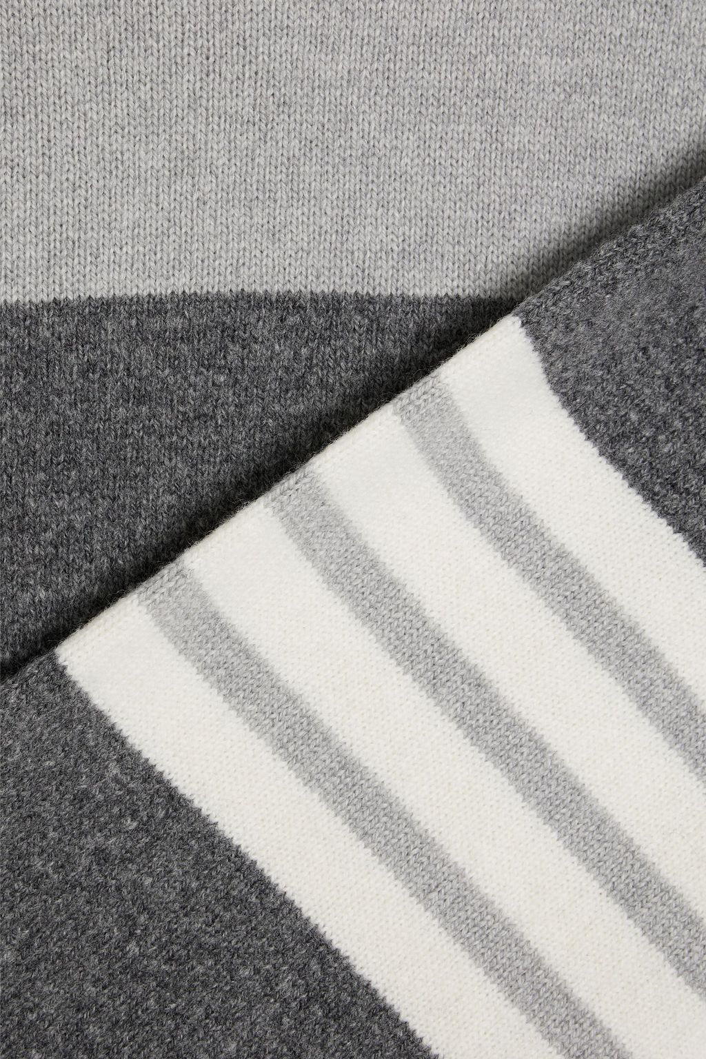 THOM BROWNE Striped wool sweater