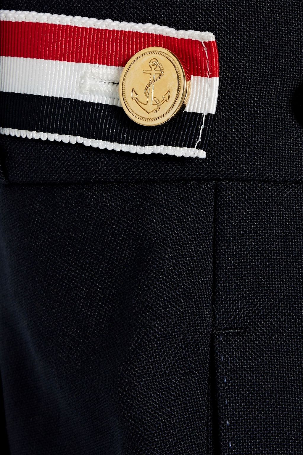 THOM BROWNE بنطال من مزيج الصوف بتصميم ضيق مخطط