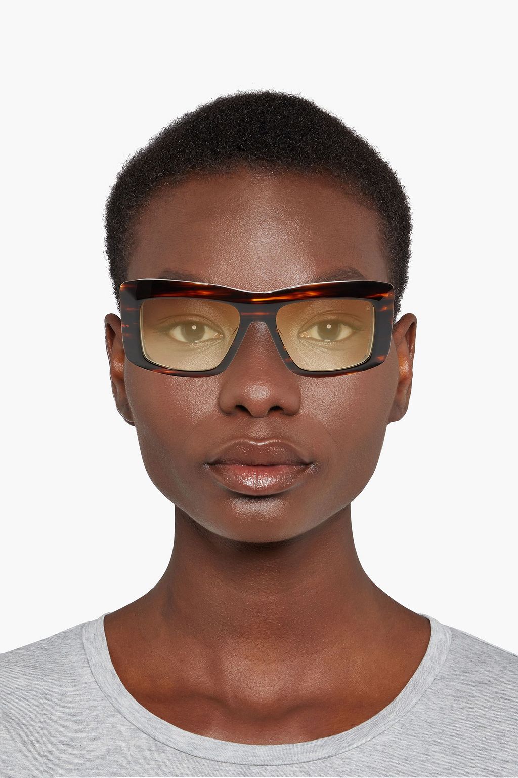 BALMAIN Envie square-frame tortoiseshell acetate sunglasses