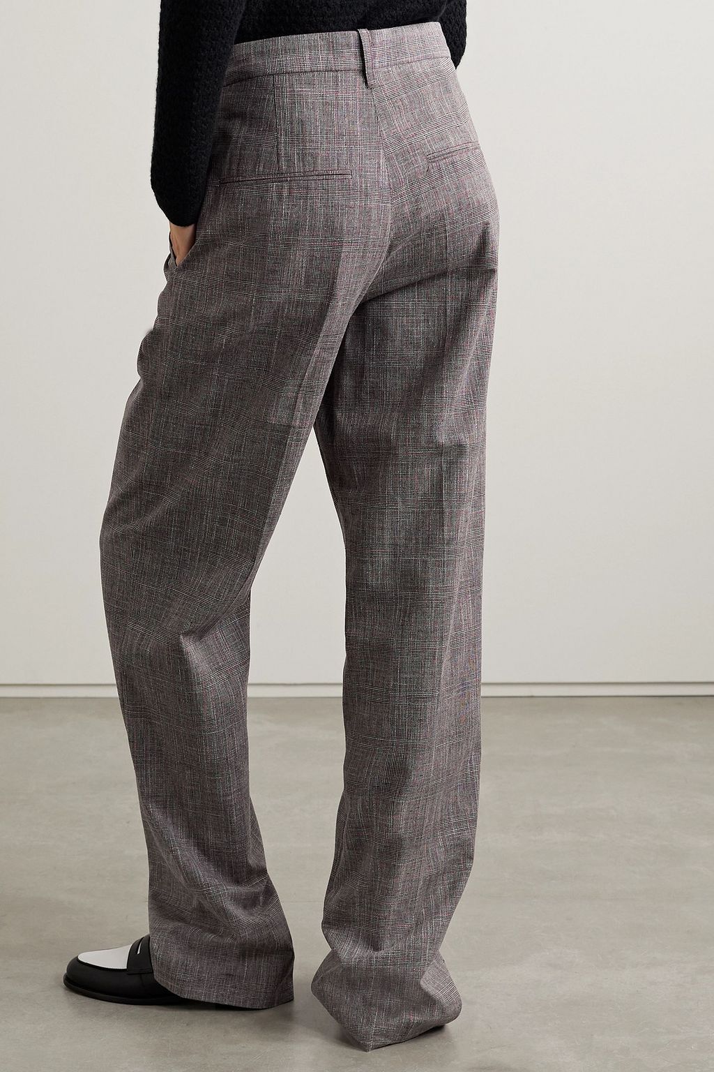 MARANT ÉTOILE Olympe checked woven straight-leg pants