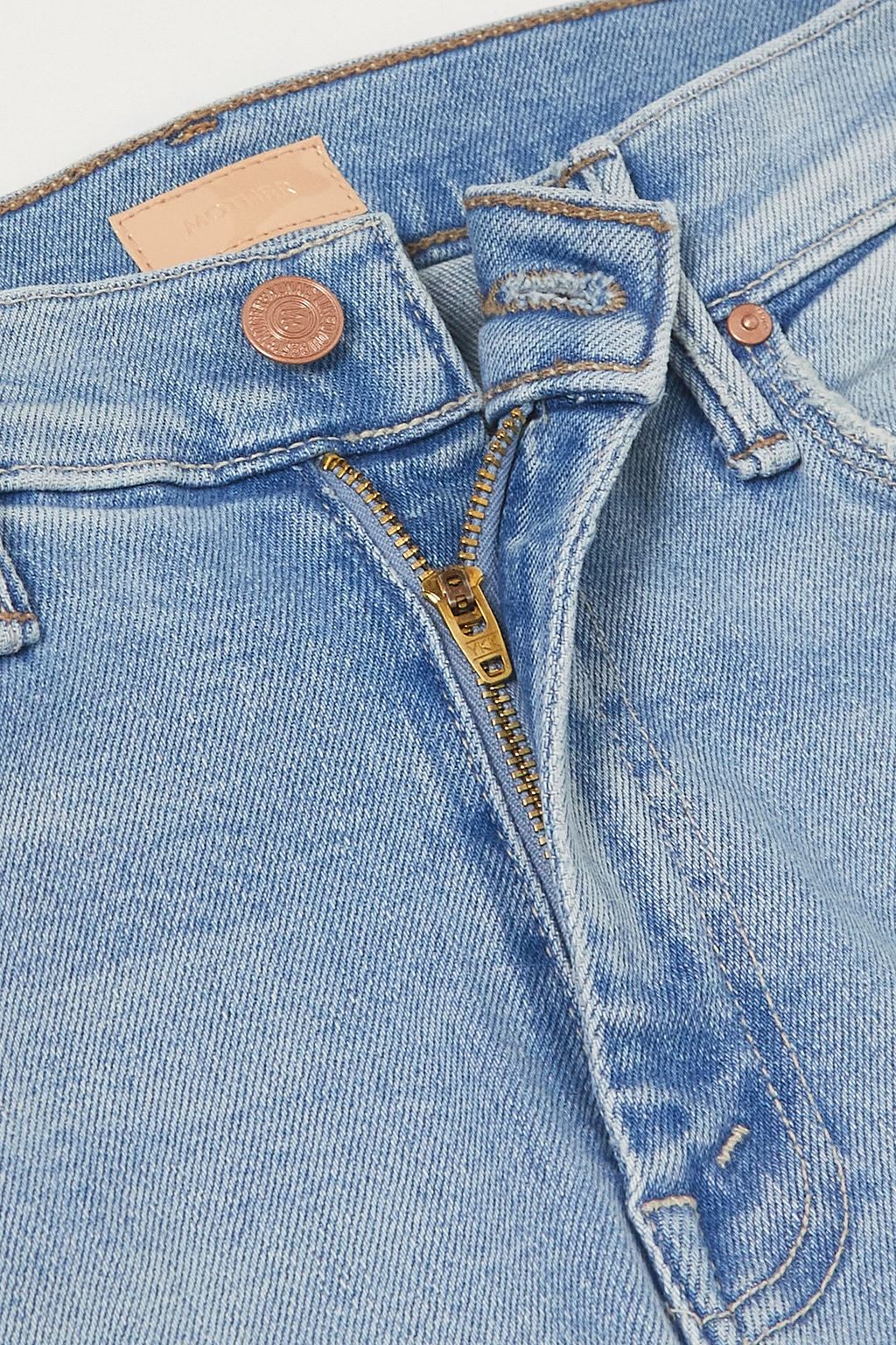 MOTHER The Weekender frayed mid-rise flared jeans
