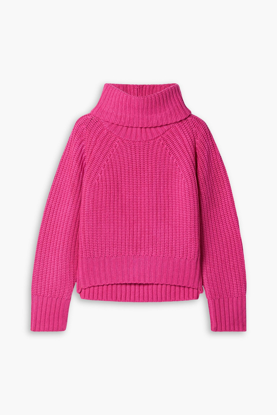 Michael Michael Kors Convertible Ribbed-knit Sweater In Pink