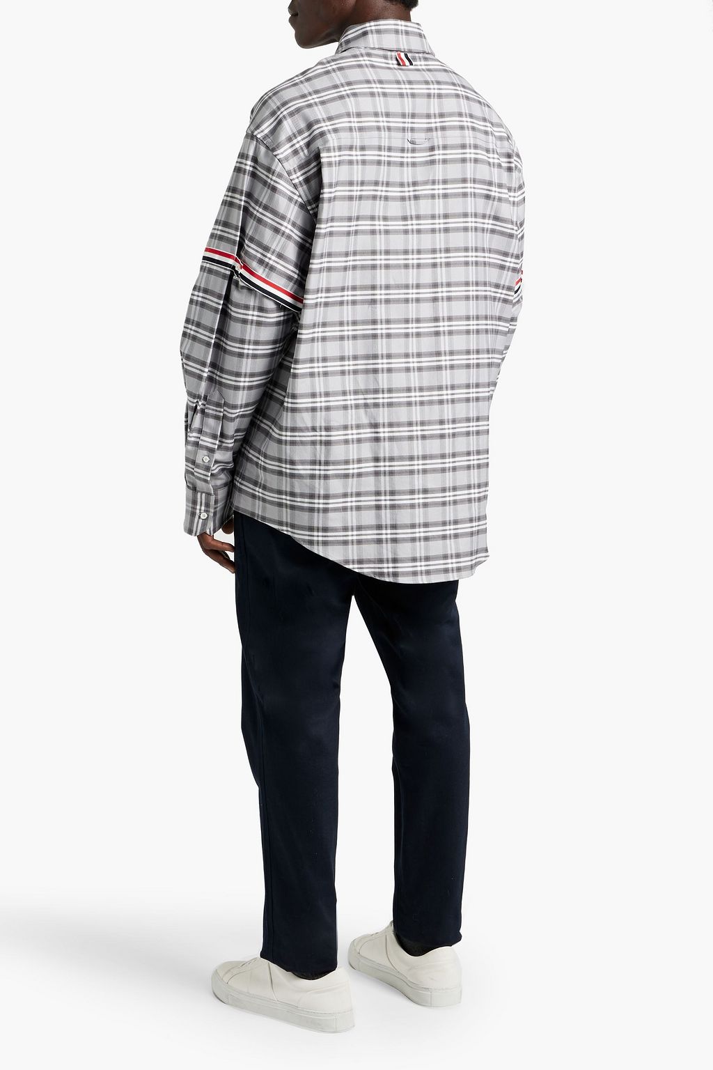 THOM BROWNE Checked cotton shirt