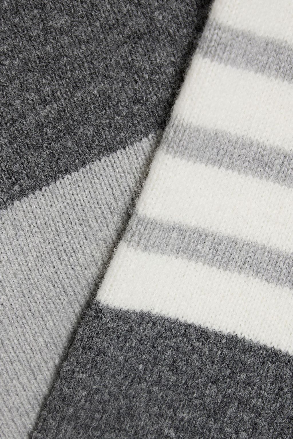 THOM BROWNE Striped wool polo sweater