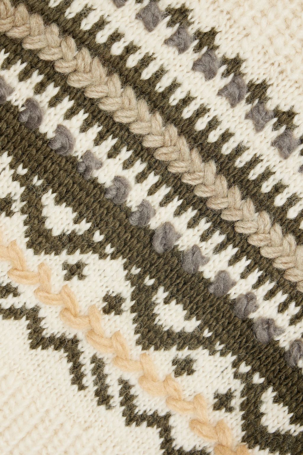 ISABEL MARANT Gerald Fair Isle wool-blend sweater