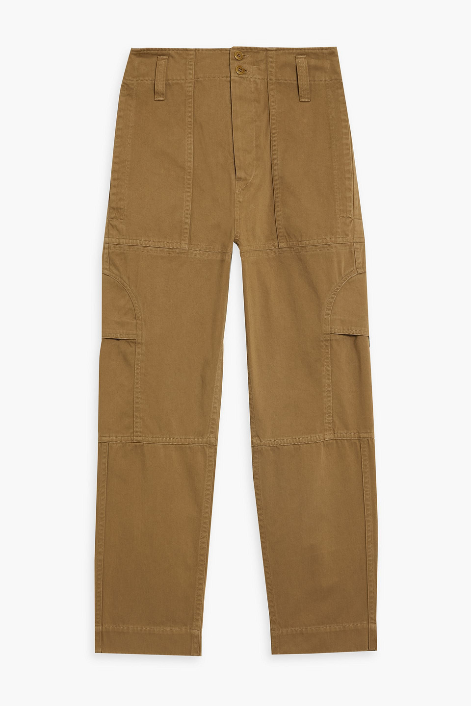 Isabel Marant Samso Cotton Cargo Pants In Light Brown