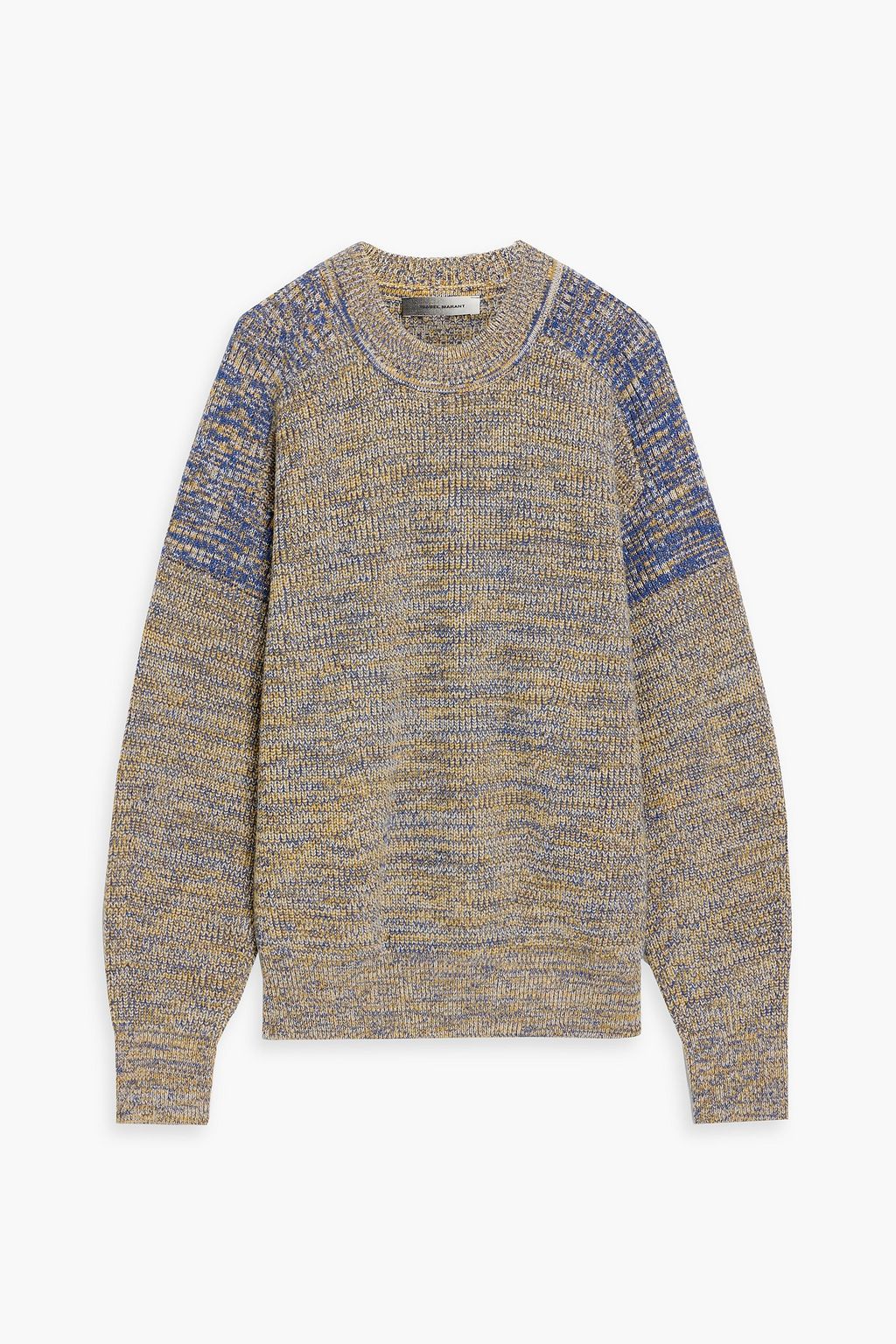 Barry marled ribbed wool sweater yellow One Size