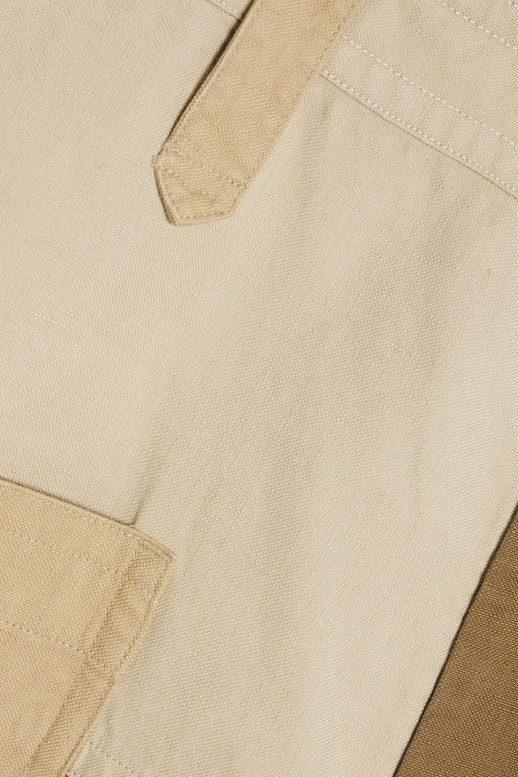 ISABEL MARANT Patchwork cotton and linen-blend pants
