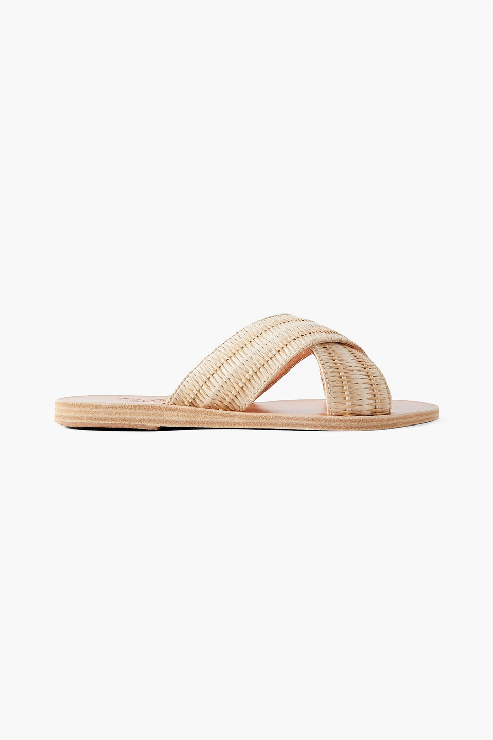 Ancient Greek Sandals Thais Raffia Sandals In Neutral