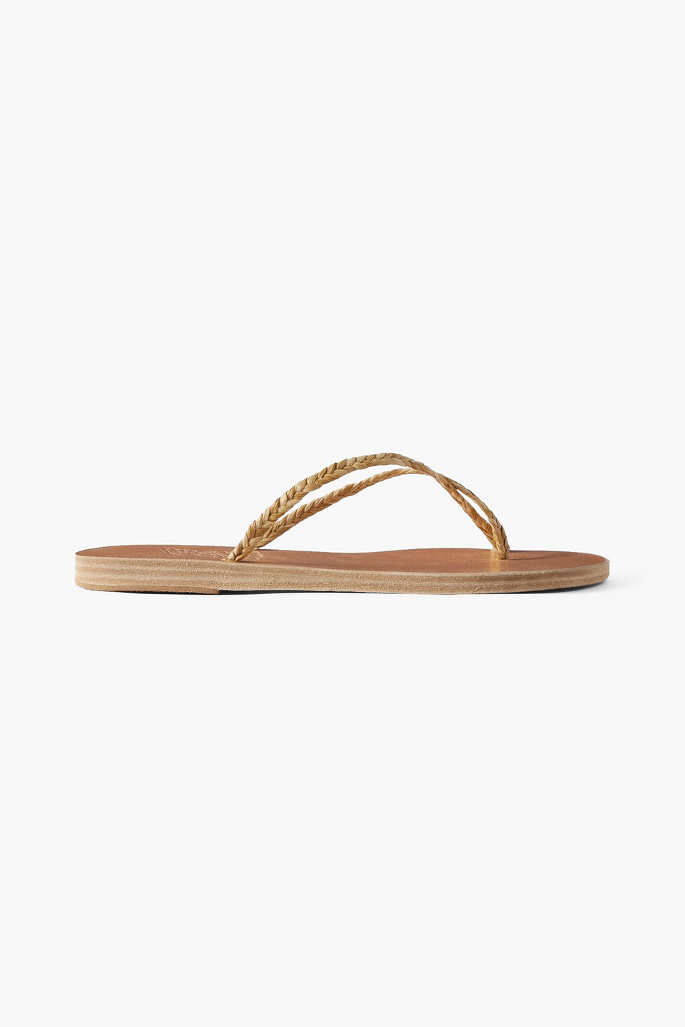 Ancient Greek Sandals Raffia Sandals In Neutral