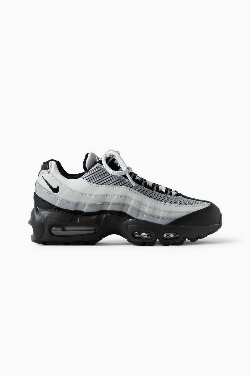 NIKE AIR MAX 95 LX MESH AND LEATHER SNEAKERS