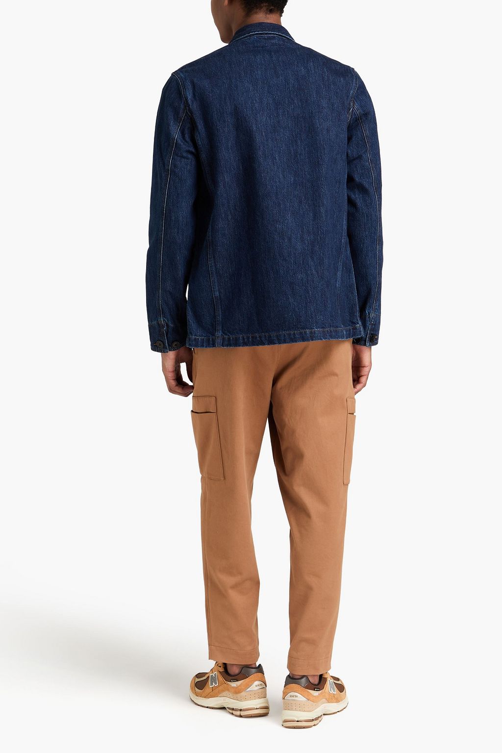 OFFICINE GÉNÉRALE 원 숄더 드레이프 디테일 코튼 혼방 맥시 드레스