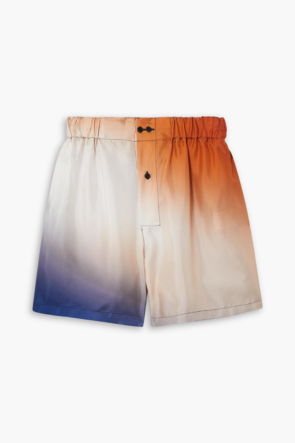 Gauchère Gradient-effect Elasticated-waist Shorts In Orange
