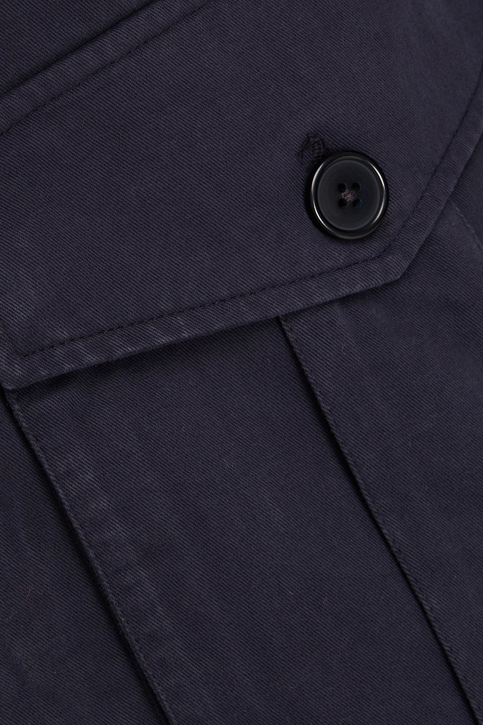 Officine Generale Cotton-twill Jacket In Navy