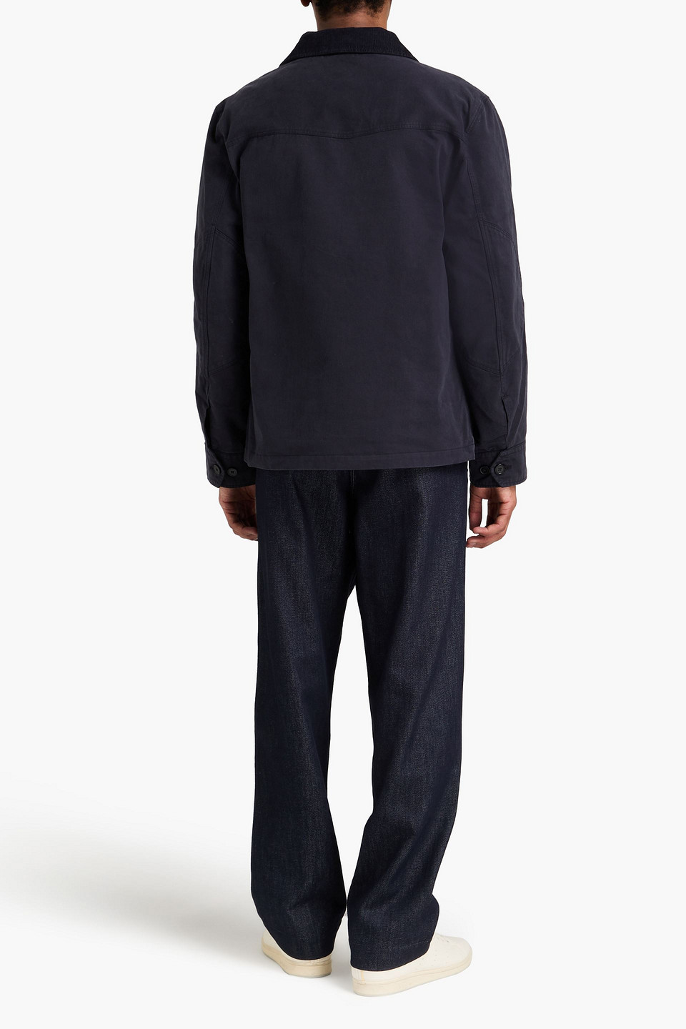 Officine Generale Cotton-twill Jacket In Navy