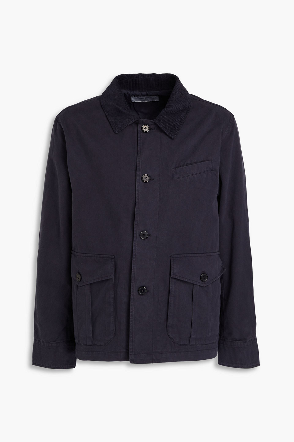 Officine Generale Cotton-twill Jacket In Navy