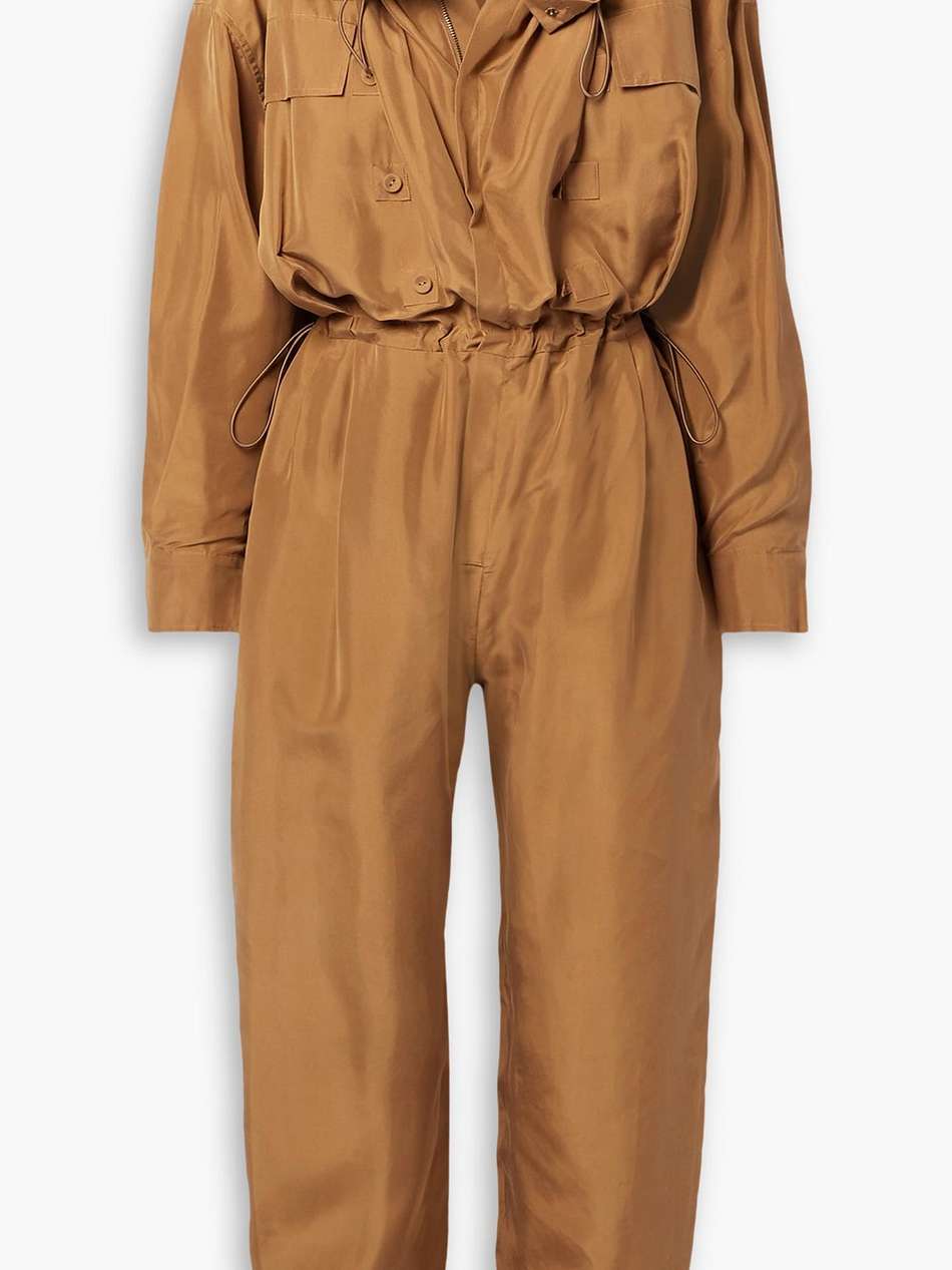 aida silk-taffeta jumpsuit