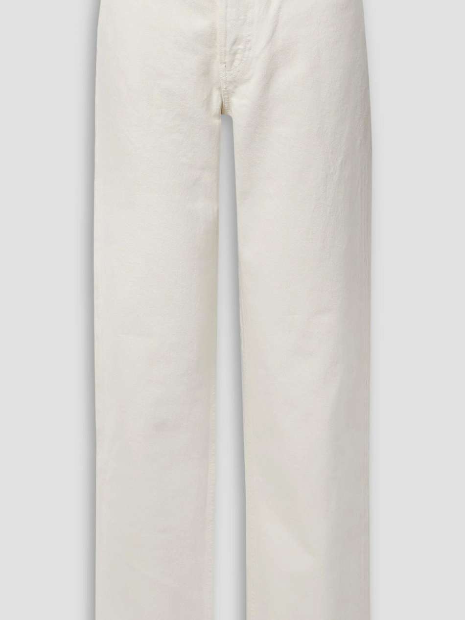 loose long slouchy low-rise straight-leg jeans