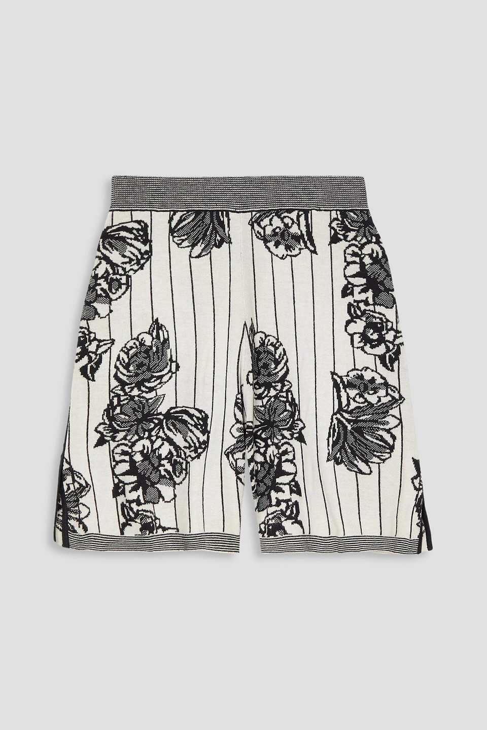 Joseph Jacquard-knit Shorts In Ivory