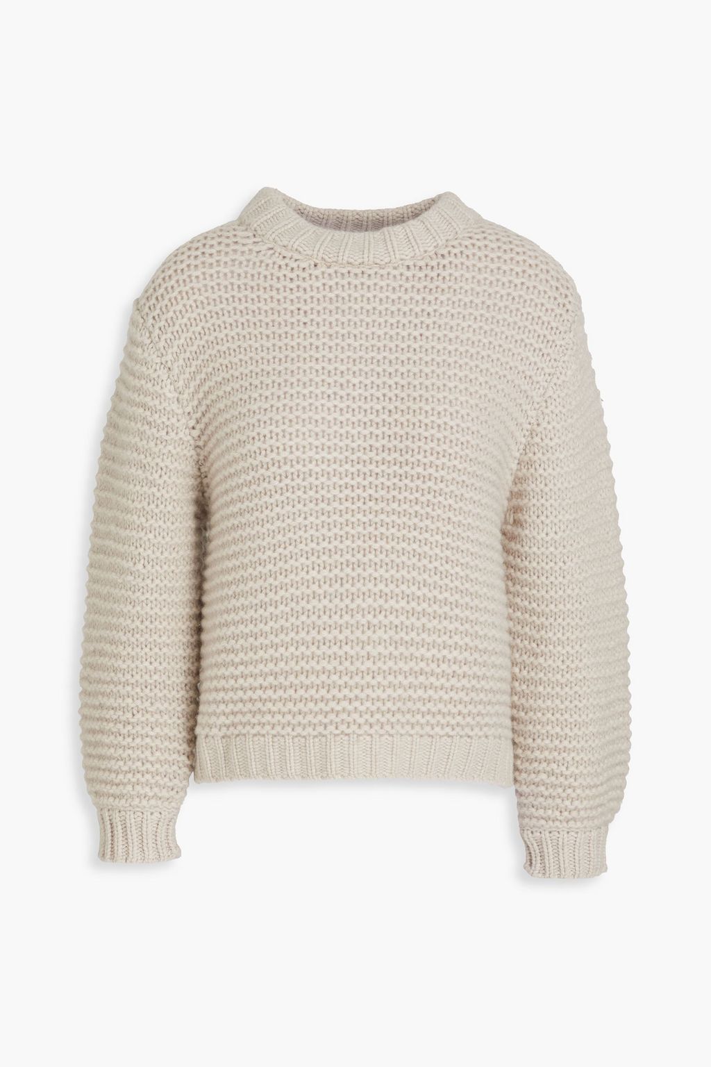 Cashmere sweater beige One Size